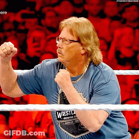 Man In Blue Shirt Wrestle Brewing GIF