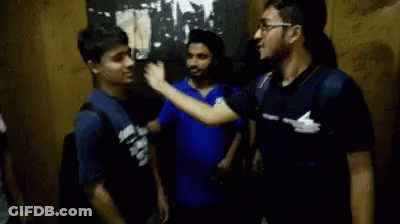 Man In Blue South Baker Shirt GIF