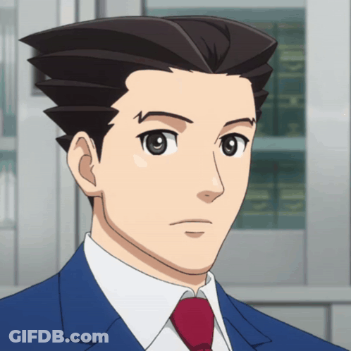 Man In Blue Suit And Red Tie Close Up GIF