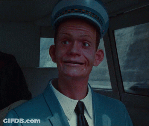 Man In Blue Suit And Tie With Hat GIF
