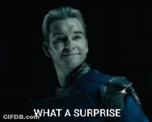 Man In Blue Suit Saying What A Surprise GIF