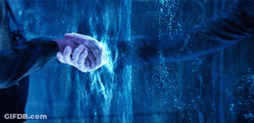 Man In Blue Suit With Peace Sign GIF
