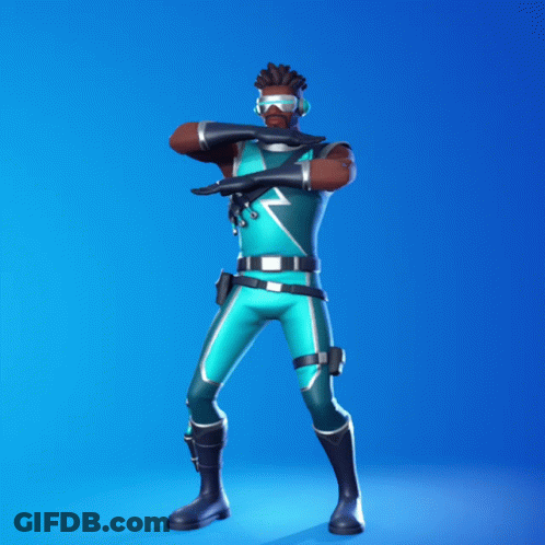 Man In Blue Superhero Costume Standing GIF