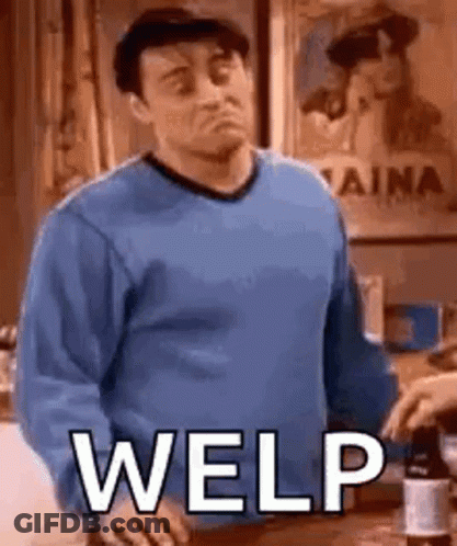 Man In Blue Sweater Making Funny Face GIF
