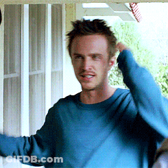 Man In Blue Sweater On Porch GIF