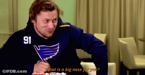 Man In Blue Sweatshirt Number 91 Talking GIF