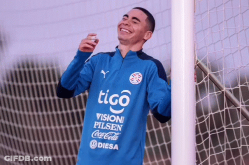 Man In Blue Tigo Shirt GIF