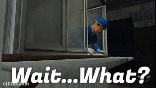 Man In Blue Uniform Looking Out Window Wait What GIF
