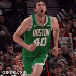 Man In Boston 40 Jersey Running GIF