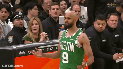 Man In Boston Jersey Number 9 GIF