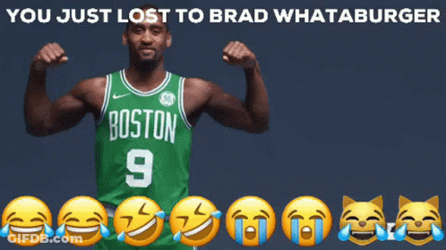 Man In Boston Jersey Saluting Smiley Faces GIF