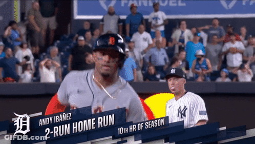 Man In Boston Jersey Waves To Another Man GIF