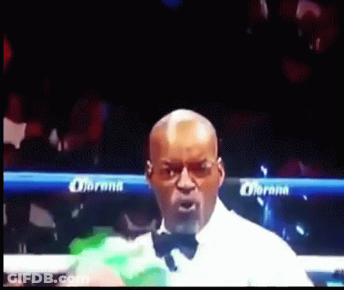 Man In Bow Tie Boxing Ring GIF