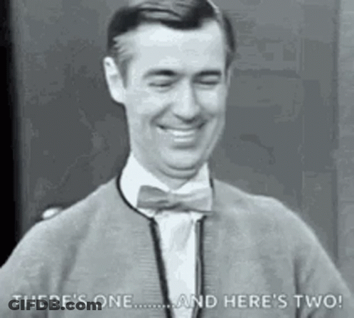 Man In Bow Tie Saying There's One And Here's Two GIF