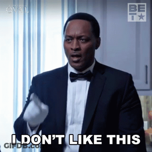Man In Bow Tie Says I Don't Like This GIF