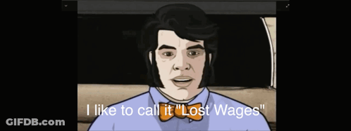 Man In Bow Tie Talking About Lost Wages GIF