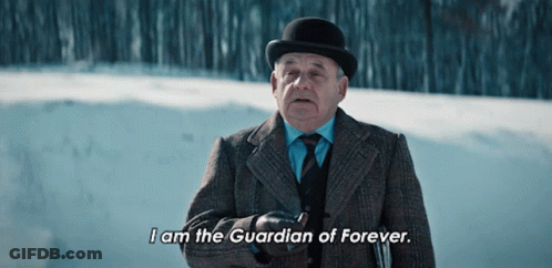 Man In Bowler Hat Says I Am The Guardian Of Forever GIF