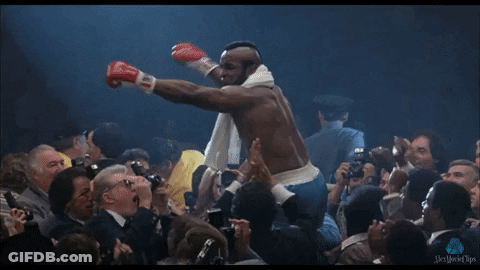 Man In Boxing Gloves With Slurber Towel GIF