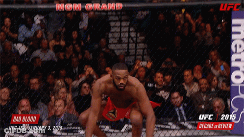 Man In Boxing Ring Bad Blood UFC GIF