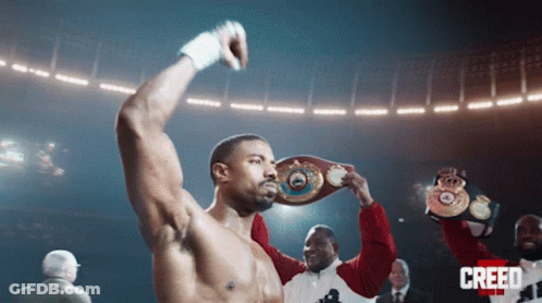 Man In Boxing Ring Creed 2 GIF