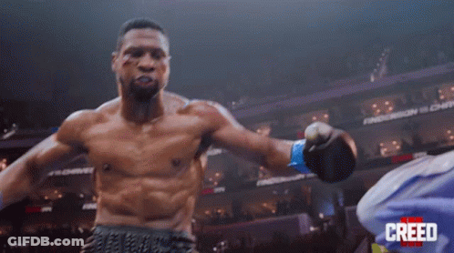 Man In Boxing Ring Creed Background GIF