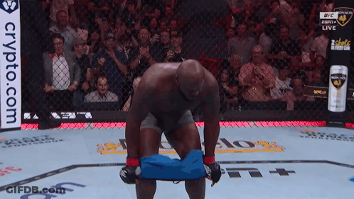 Man In Boxing Ring Crypto.com Sign GIF