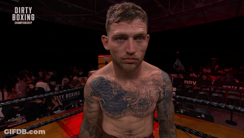 Man In Boxing Ring Dirty Boxing Championship GIF
