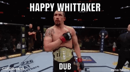 Man In Boxing Ring Happy Whittaker Dub GIF