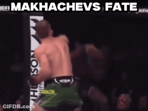 Man In Boxing Ring Makhachevs Fate GIF
