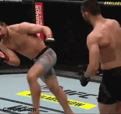 Man In Boxing Ring Saying Armor Sports Drink GIF