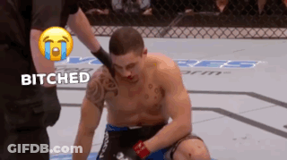 Man In Boxing Ring Saying Bitched GIF