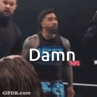 Man In Boxing Ring Saying Damn GIF