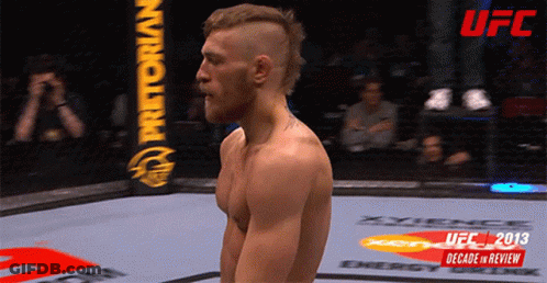 Man In Boxing Ring UFC 2013 Decade Review GIF
