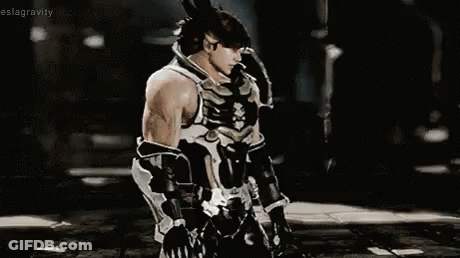 Man In Boxing Ring Wearing Gloves And Vest GIF
