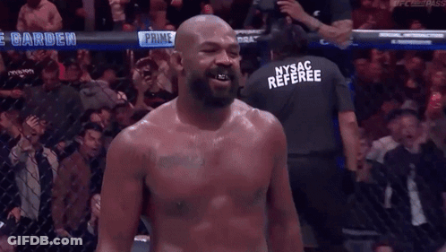 Man In Boxing Ring Wearing UFC Shirt GIF