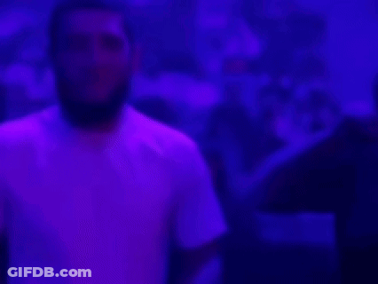 Man In Boxing Ring With Bud Light Banner GIF