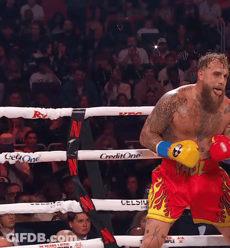 Man In Boxing Ring With CreditOne GIF