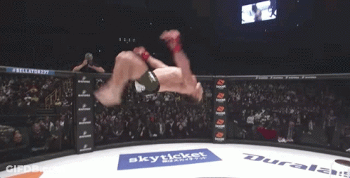Man In Boxing Ring With Duralast Logo GIF