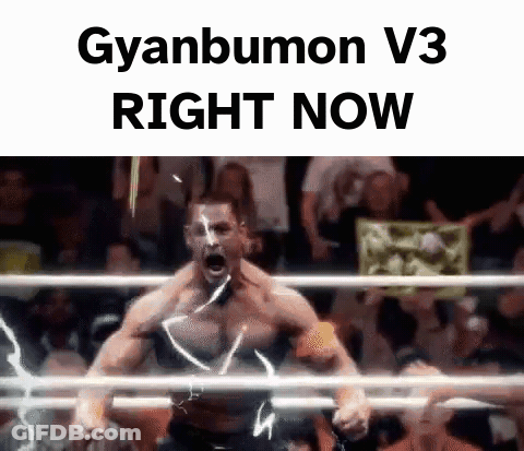 Man In Boxing Ring With Gyanbumon V3 Right Now GIF