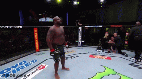 Man In Boxing Ring With Oyo Tires GIF