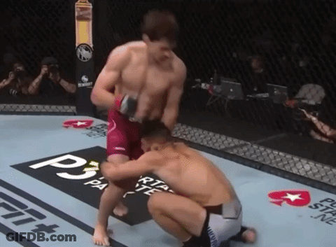 Man In Boxing Ring With P3 PA Sign On Mat GIF
