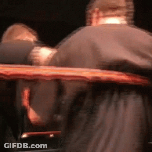 Man In Boxing Ring With Red Rope GIF