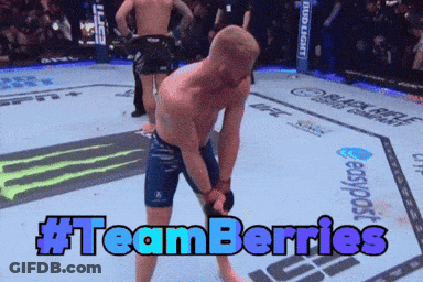 Man In Boxing Ring With #Teamberries GIF