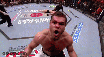 Man In Boxing Ring With Toyo Tires Ad GIF
