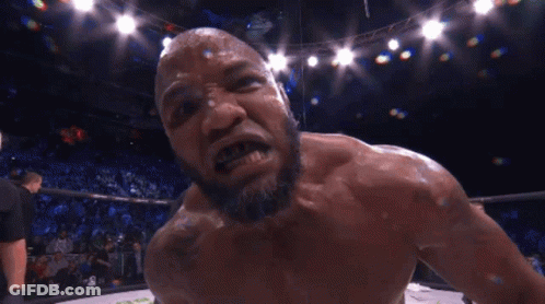 Man In Boxing Ring With UFC GIF
