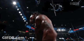 Man In Boxing Ring With UFC Logo GIF