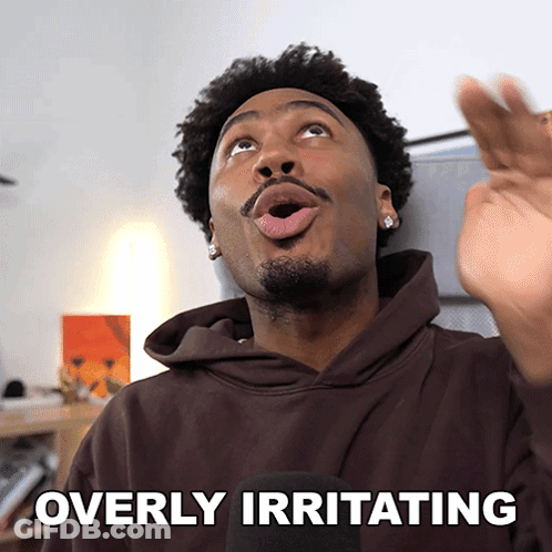 Man In Brown Hoodie Says Overly Irritating GIF