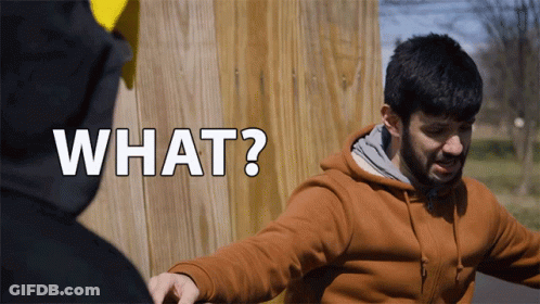 Man In Brown Hoodie Says What GIF