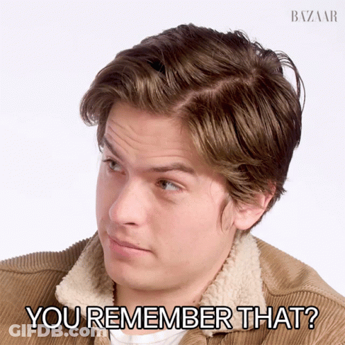 Man In Brown Jacket Asking If He Remembers GIF