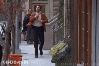 Man In Brown Jacket Running GIF